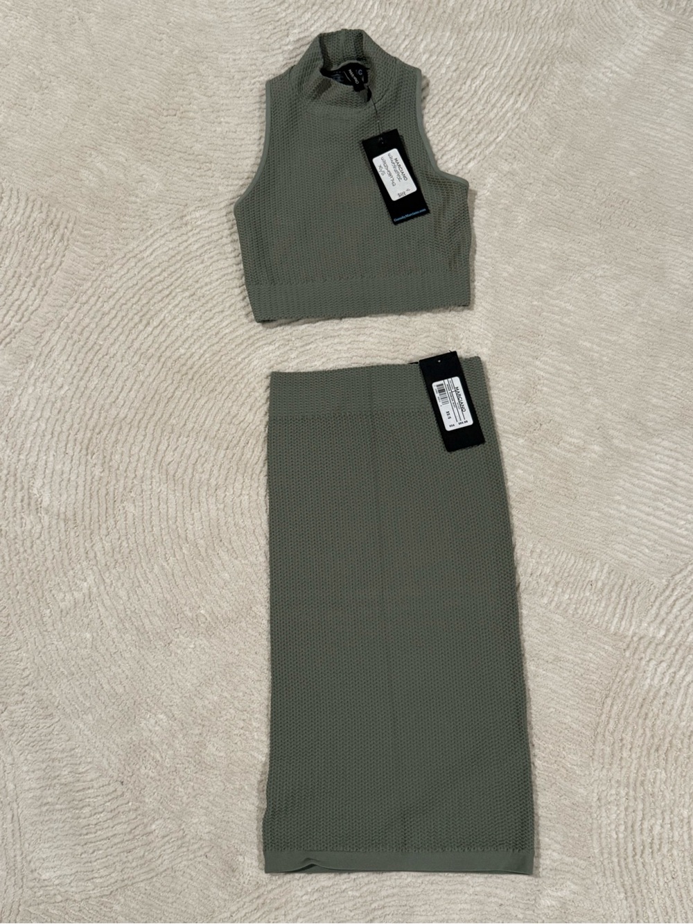 Marciano Imogen Seamless Crop Top and Skirt Set